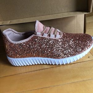 Glitter Sneakers Rose Gold new in box
